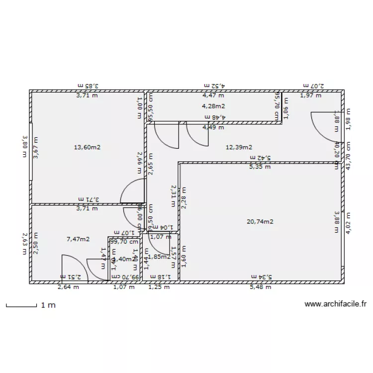 rez de chaussée avec cloison . Plan de rez de chaussée avec cloison . Plan de