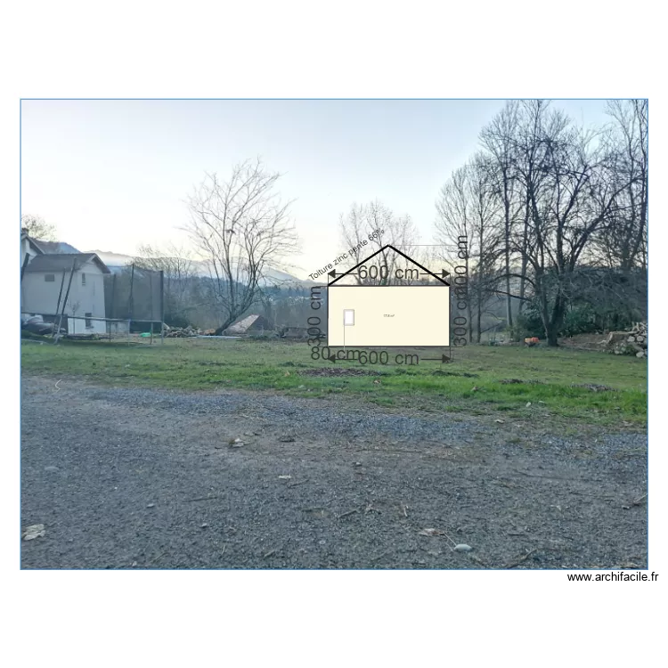 facade est chalet photo. Plan de facade est chalet photo. Plan de
