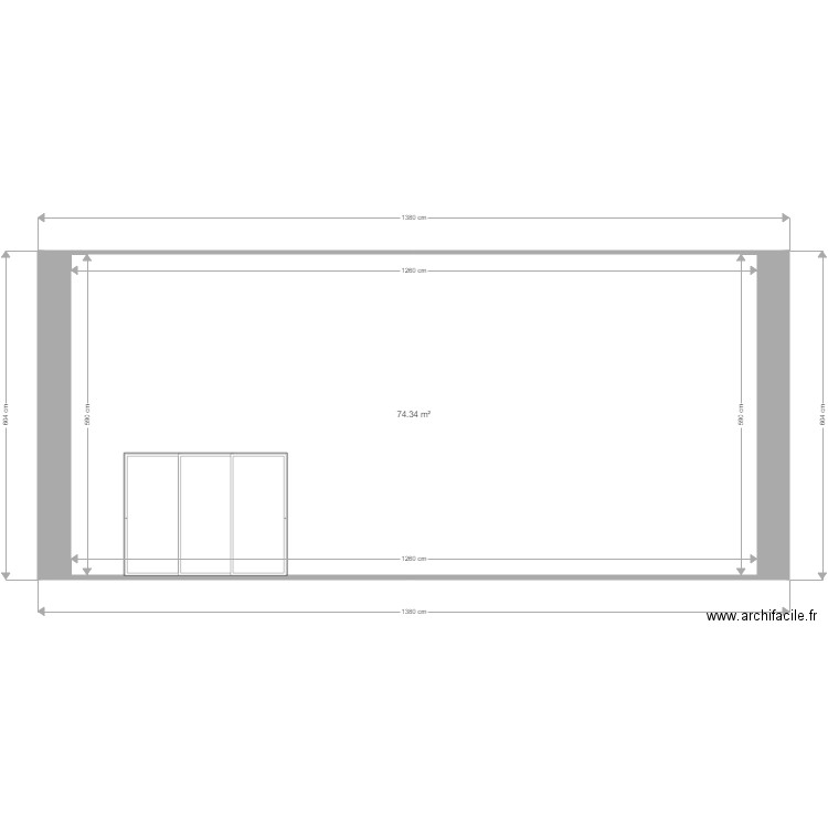 courcy facade 1. Plan de 0 pièce et 0 m2