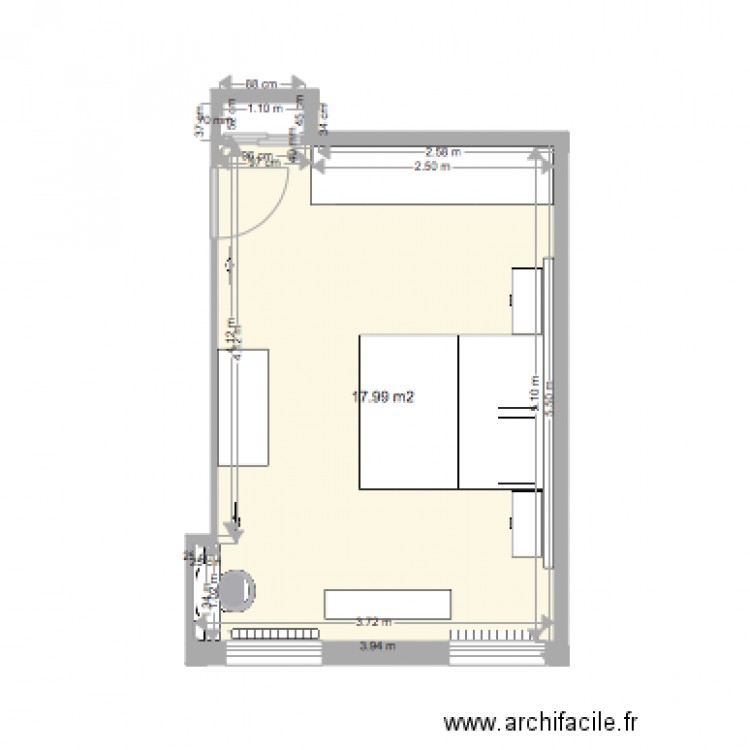 projet chambre 2. Plan de 0 pièce et 0 m2