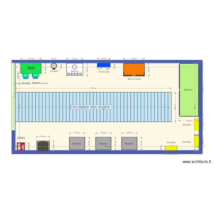 Atelier ZDC. Plan de 1 pièce et 89 m2