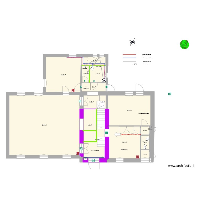 ACX. Plan de 0 pièce et 0 m2