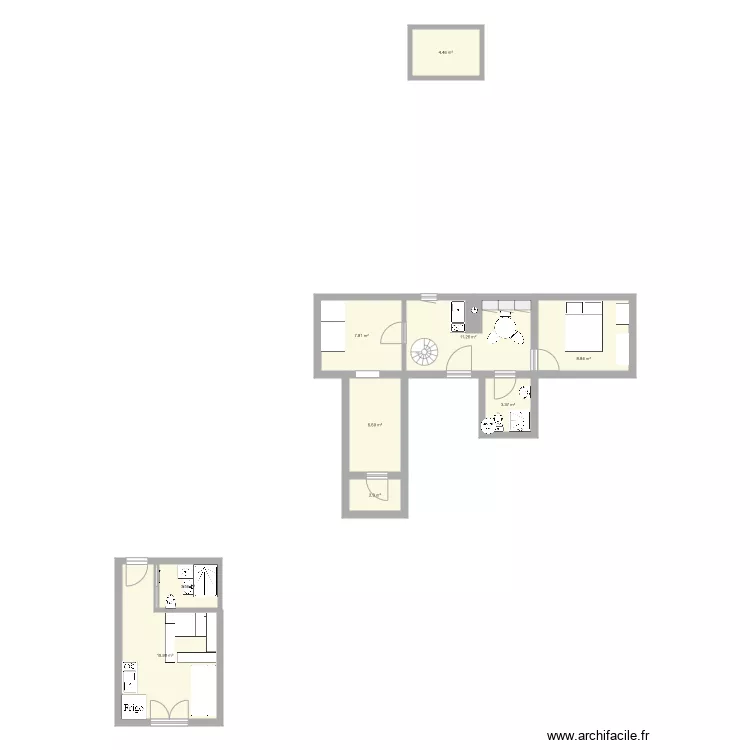 Appart IR. Plan de 