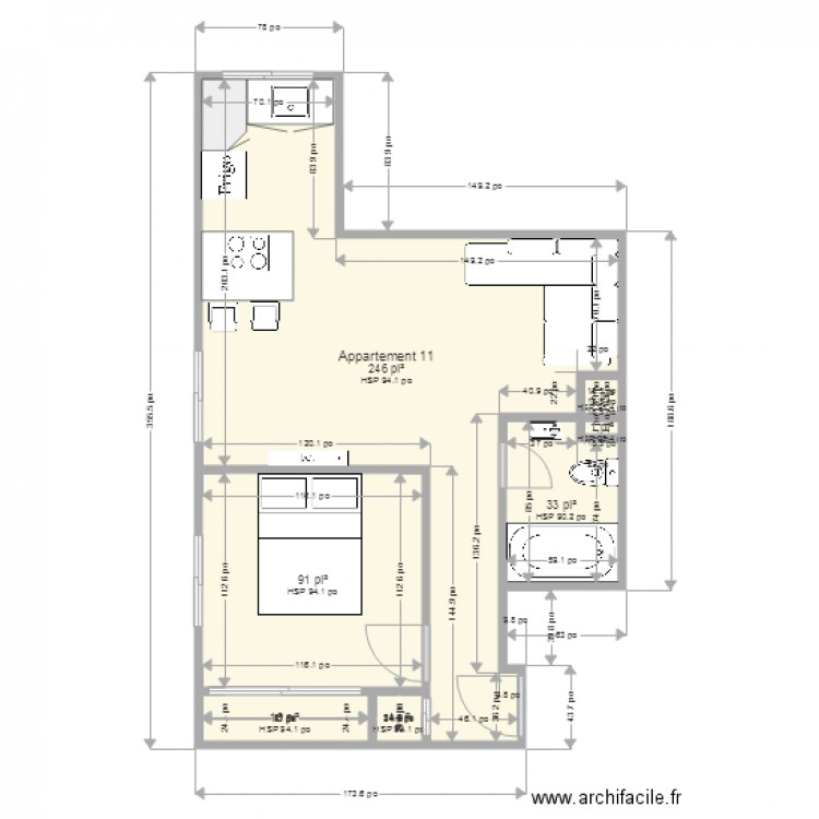 Appartement 11. Plan de 0 pièce et 0 m2