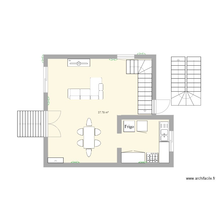 salon kelle 2. Plan de 0 pièce et 0 m2