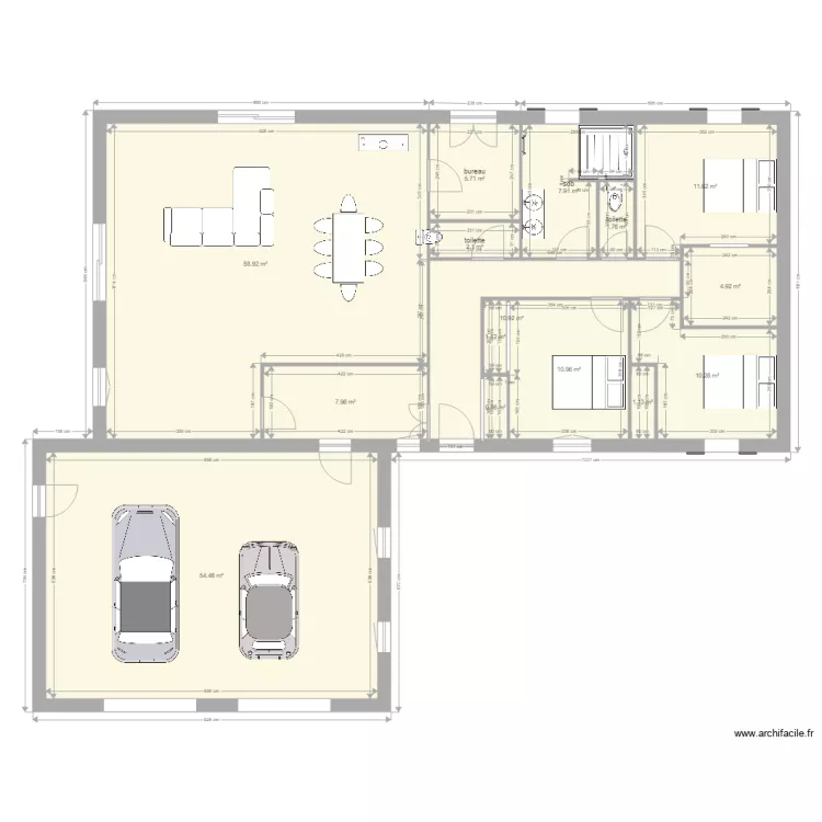 maison. Plan de 