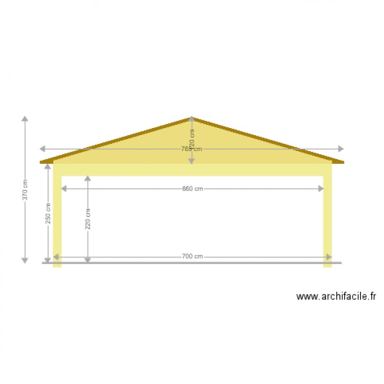 plan de coupe facade. Plan de 0 pièce et 0 m2