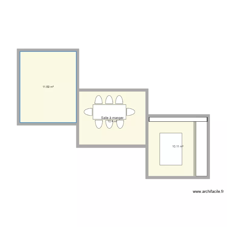 Maison exposition sud essai 2. Plan de 