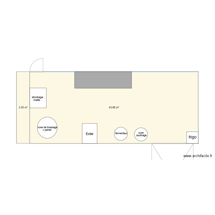 Brasserie Dieu. Plan de 0 pièce et 0 m2