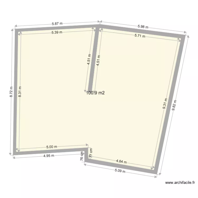 Loft 40 v2 r&eacute;cup. Plan de 