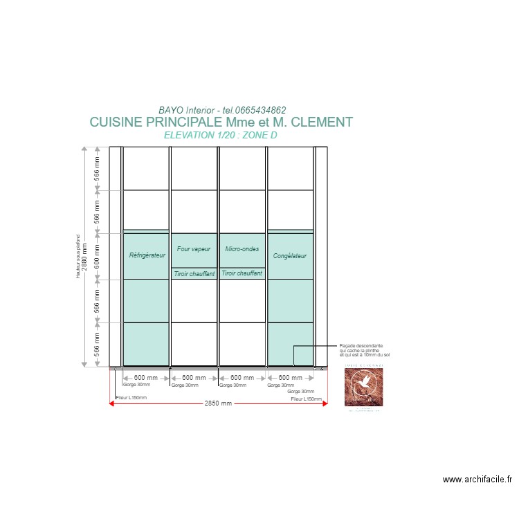 ELEVATION CLEMENT ZONE D. Plan de 0 pièce et 0 m2