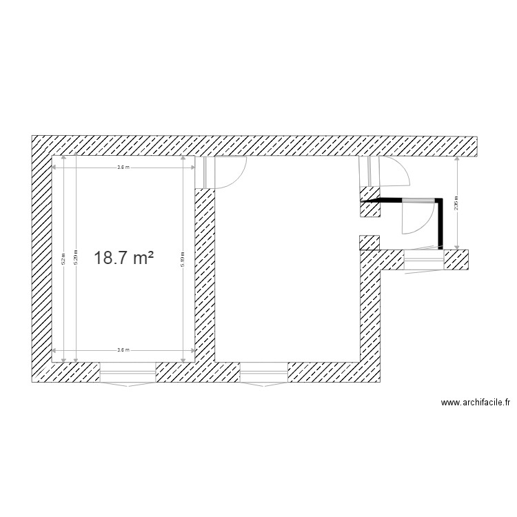 33 PLACE BELLECOUR Chambres 1 et 2. Plan de 0 pièce et 0 m2