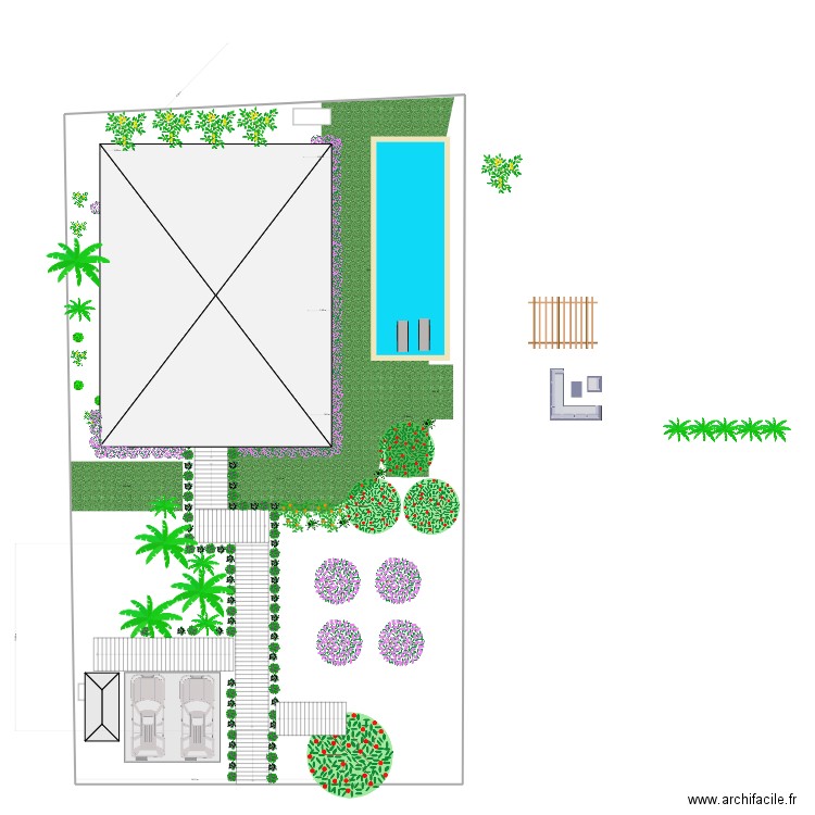 LOTE F - Ben Pool on side CESPED. Plan de 1 pièce et 921 m2