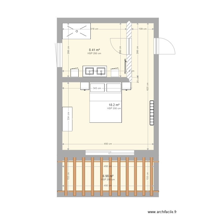 1er étage. Plan de 0 pièce et 0 m2