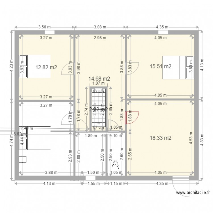 etage 2. Plan de 0 pièce et 0 m2