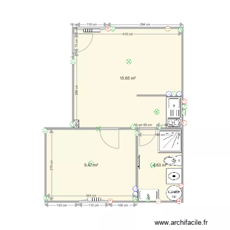 F2 1er Etage. Plan de F2 1er Etage. Plan de