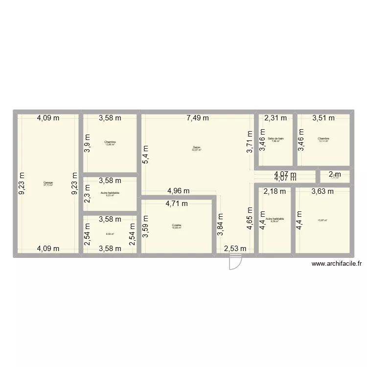 plan jessy2. Plan de 11 pièces et 187 m²