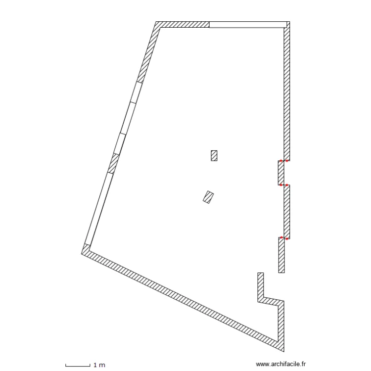 plan de pharmacie mur porteur. Plan de 