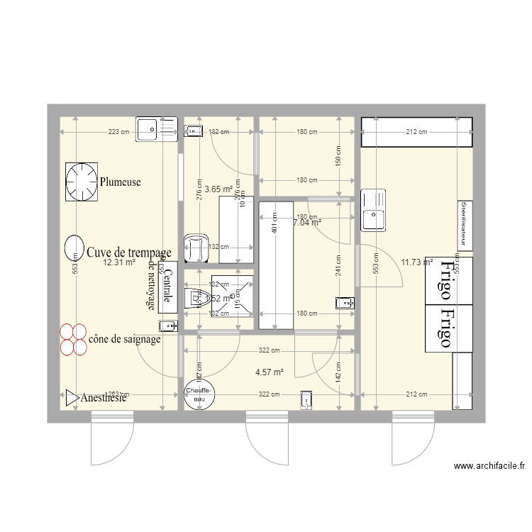 labo taille normale. Plan de 0 pièce et 0 m2