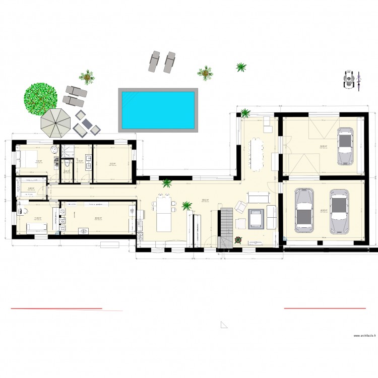 Projet maison v7. Plan de 0 pièce et 0 m2