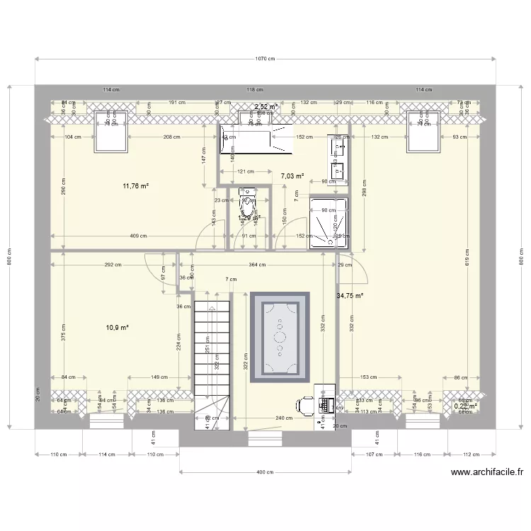 Kodjo V2 Armancourt &eacute;tage. Plan de 