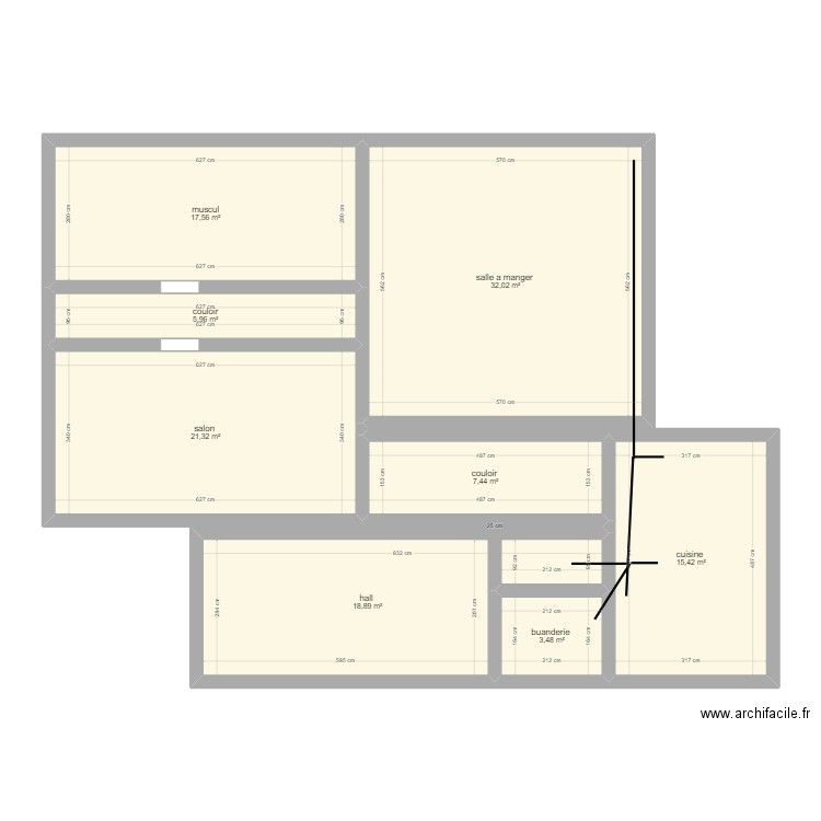 plan final saad . Plan de 8 pièces et 122 m2