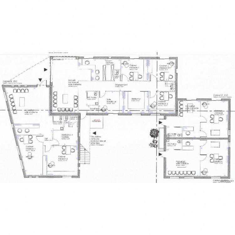 marthan pc rj tv. Plan de 0 pièce et 0 m2