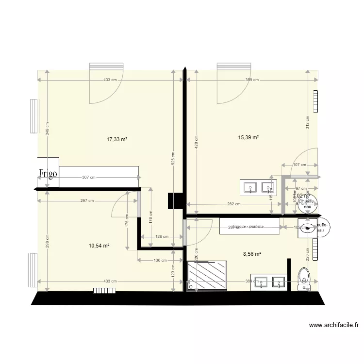 maison appartement plan plomberie. Plan de 