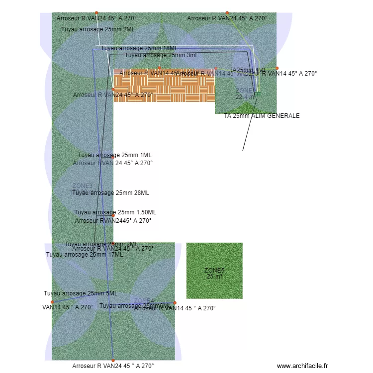 arrosage ponthierry. Plan de 