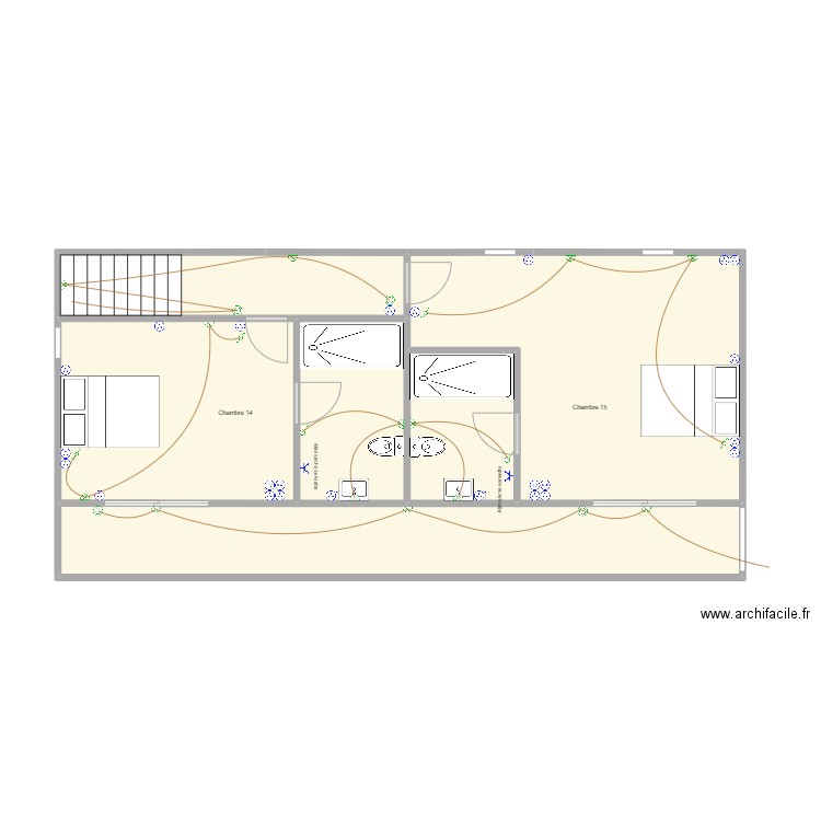 CUMA COMBLE AMENAGÉ. Plan de 6 pièces et 77 m2