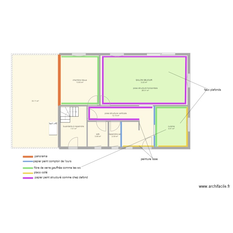 LIGIER PROJET. Plan de 9 pièces et 136 m2