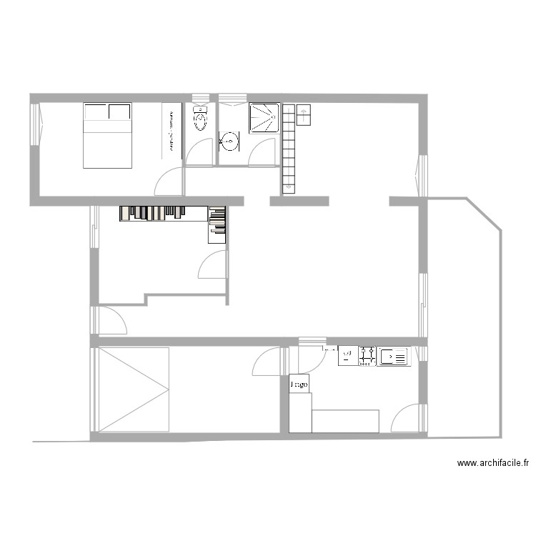 Plan 1. Plan de 0 pièce et 0 m2