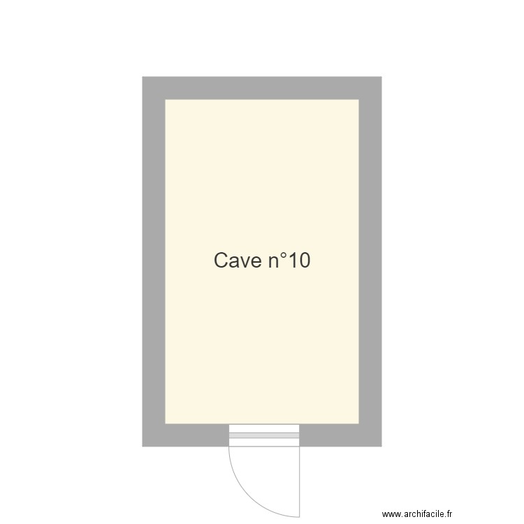 chartin cave . Plan de 1 pièce et 8 m2