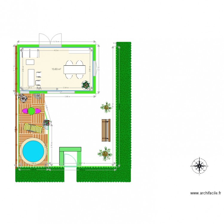 jardin la robine. Plan de 0 pièce et 0 m2