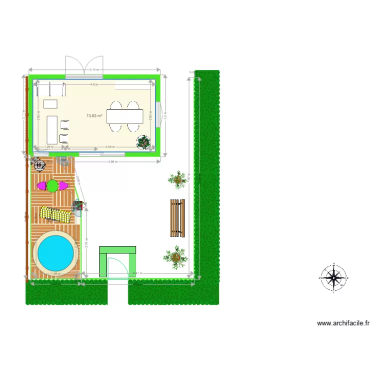 jardin la robine. Plan de 