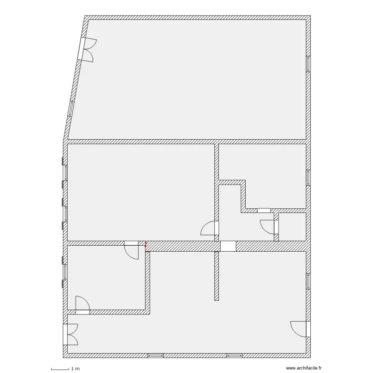 Maison RDC. Plan de 