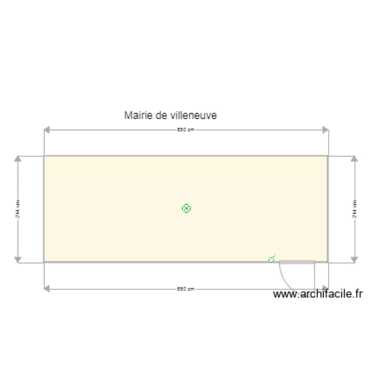 mairie de villeneuve. Plan de 