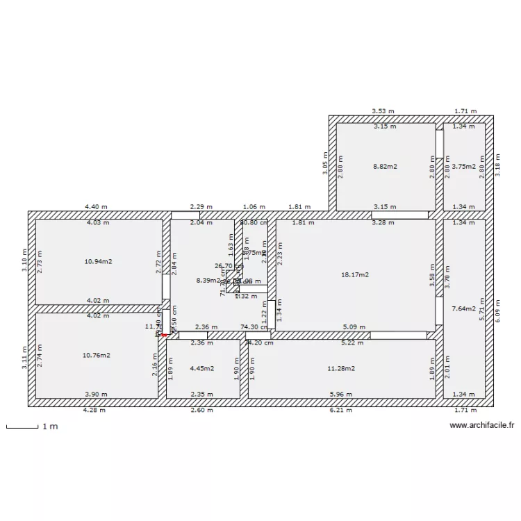 Plan stana Chambery. Plan de Plan stana Chambery. Plan de