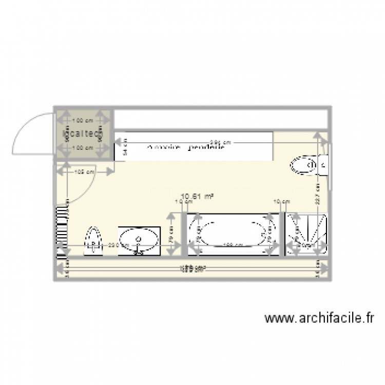 sdb1ex. Plan de 0 pièce et 0 m2