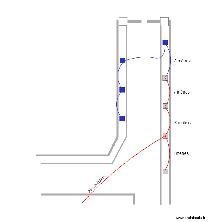 Plan éclairages ext. Plan de 0 pièce et 0 m2