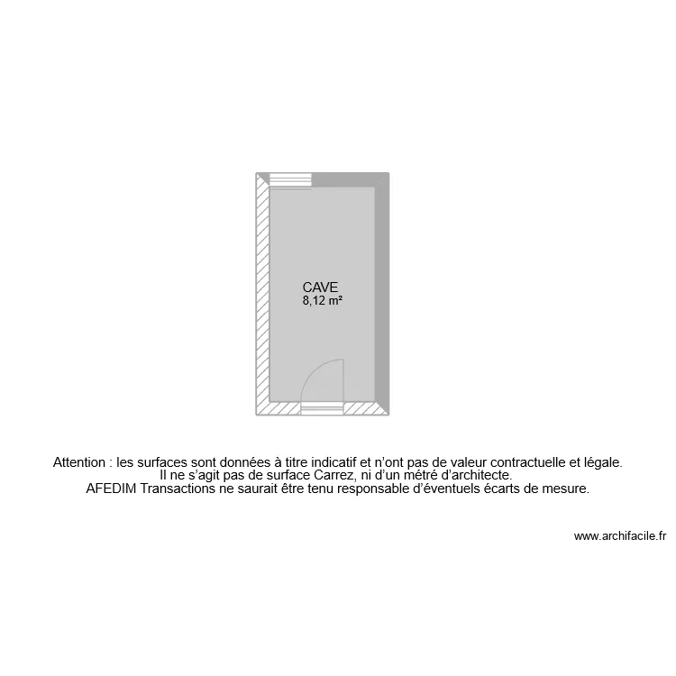 BI 8958 CAVE . Plan de 