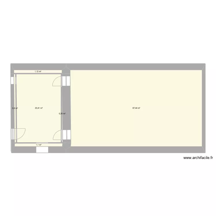 MAISON DE FAMILLE EXISTANT. Plan de 