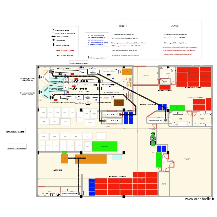 Nouvelle implantation 28/12/2022 V2. Plan de 13 pièces et 900 m2