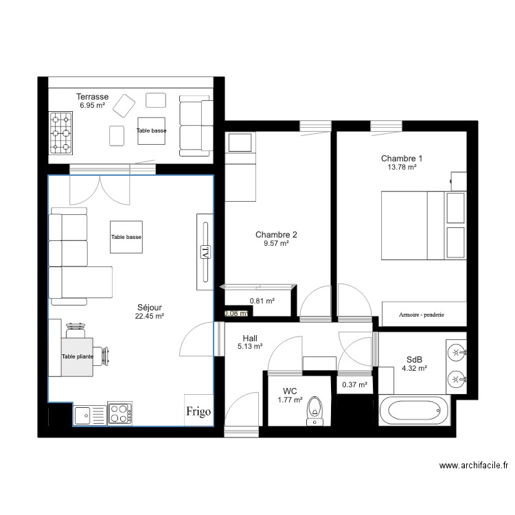 Appartement Belvedere XI. Plan de 0 pièce et 0 m2