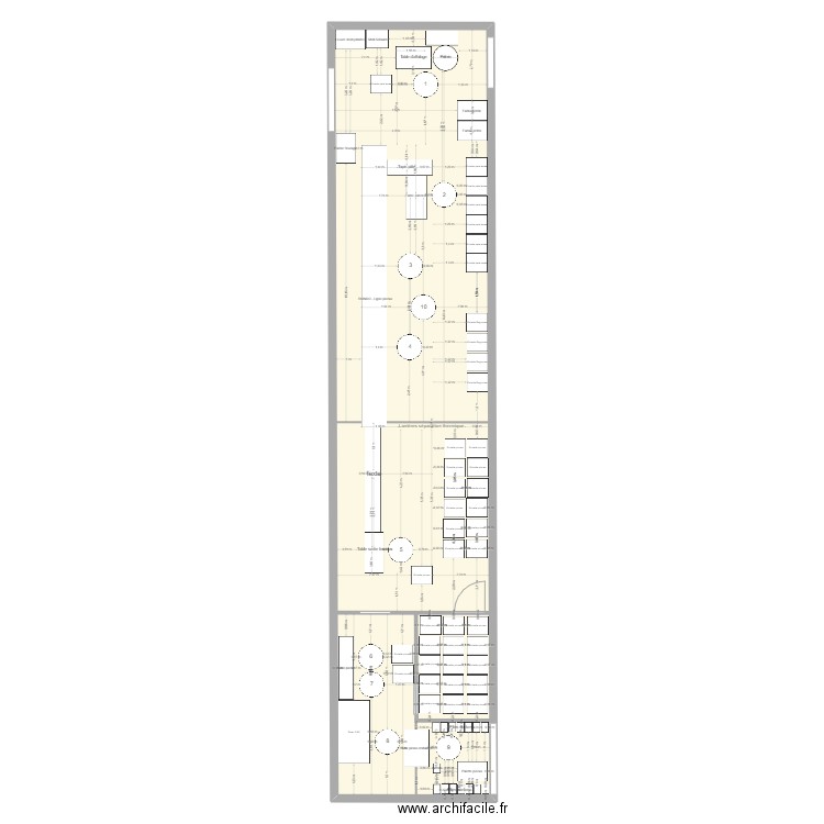 Labo 2024. Plan de 1 pièce et 181 m2