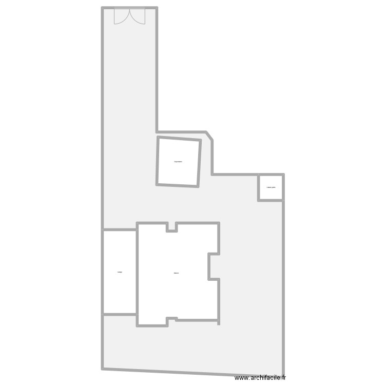 Krim parcelle. Plan de 5 pièces et 801 m2