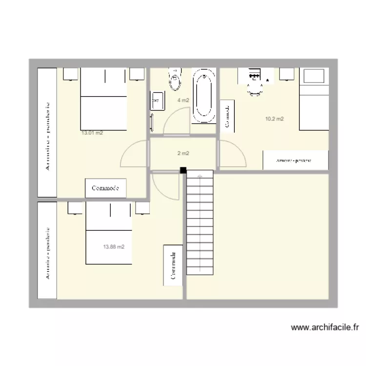 &eacute;tage philippe 4. Plan de 