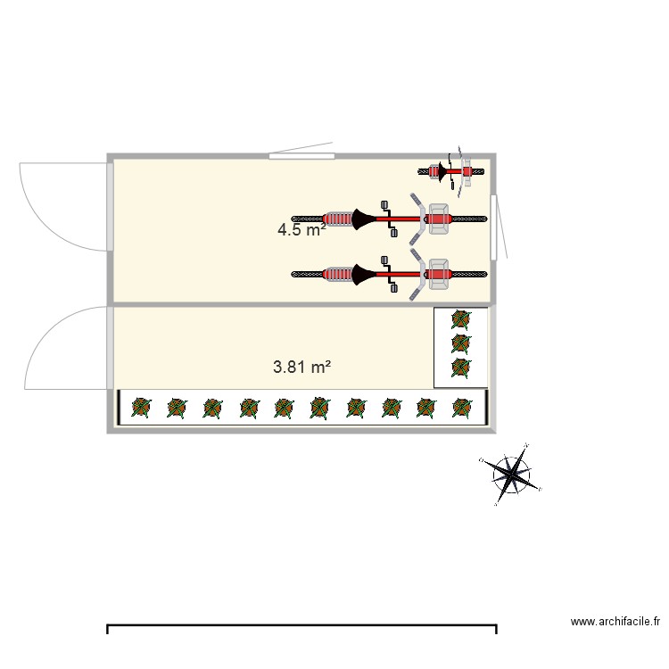 abri de jardin. Plan de 0 pièce et 0 m2