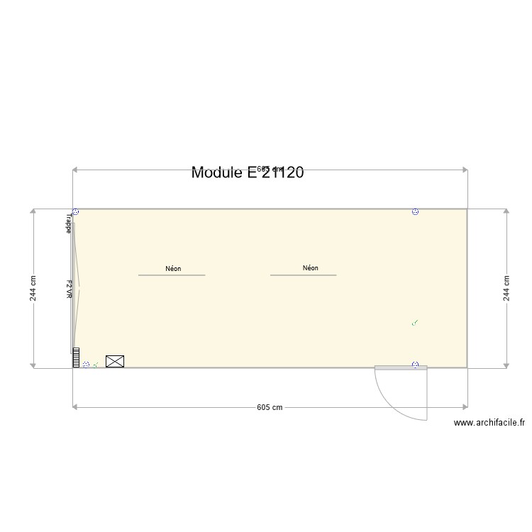 Module E 21120. Plan de 0 pièce et 0 m2