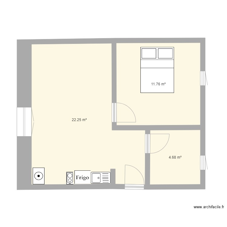 APPARTEMENT MODIF. Plan de 0 pièce et 0 m2